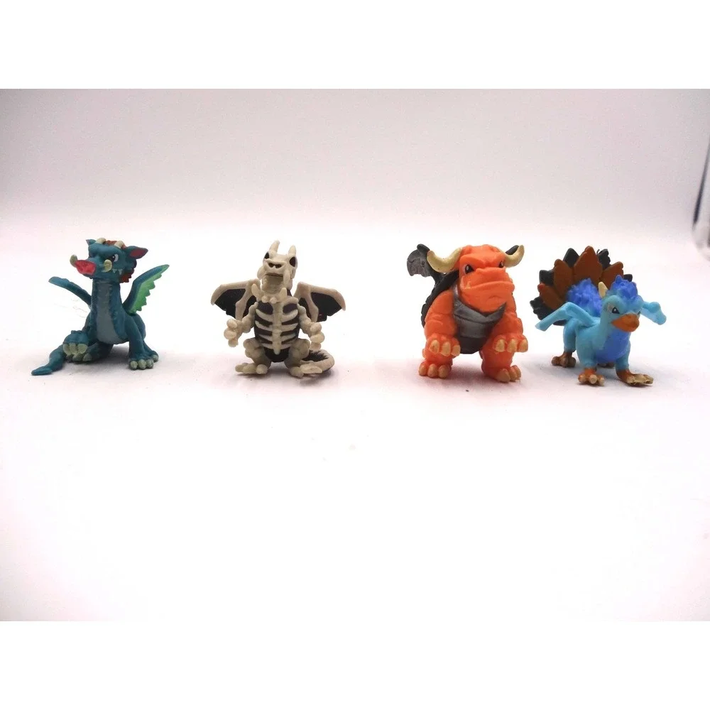 Dragamonz Mystic Dragon Minifigure Mini Figure Toy 4 Lot